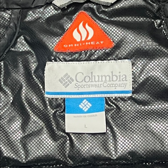 Columbia Omni- Heat Turbodown Quilted Black Hooded Jacket/ size L - Picture 5 of 13